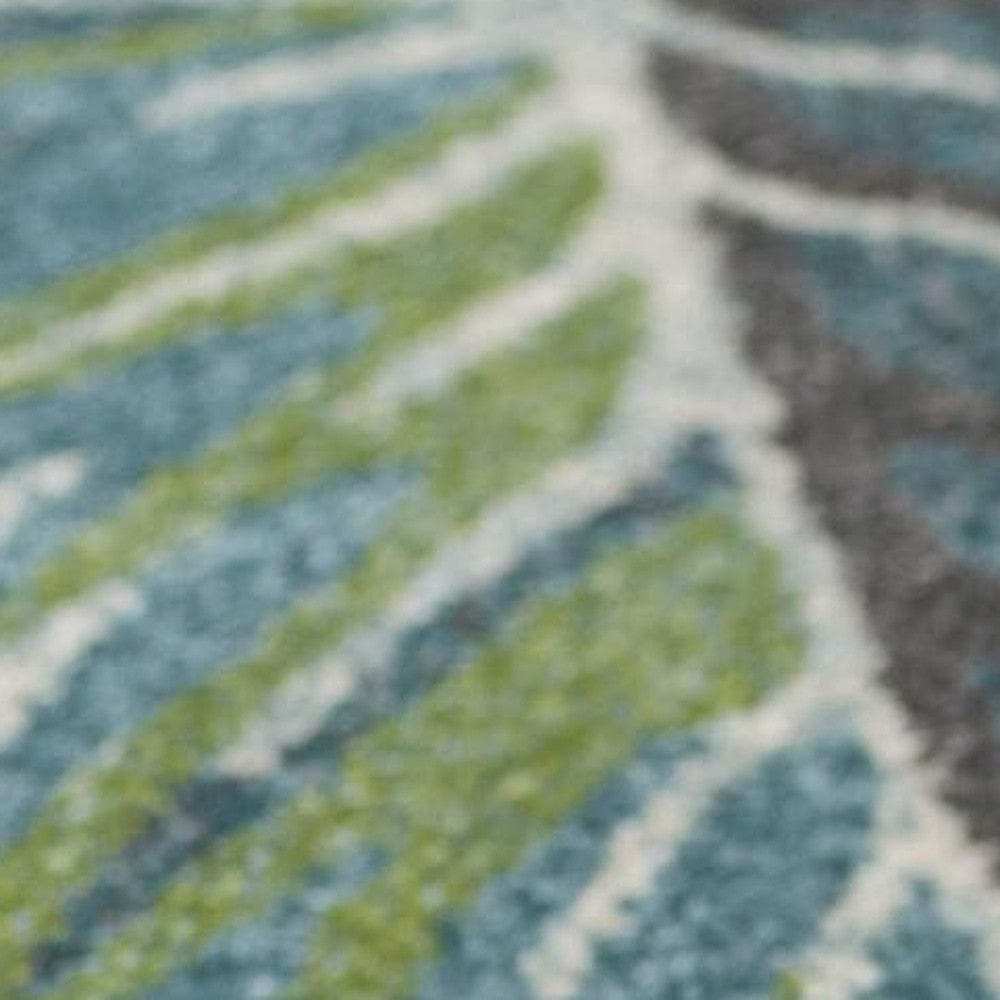 7' X 10' Polypropylene Teal Or Green Area Rug - Homeroots - Flyclothing LLC