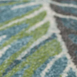 7' X 10' Polypropylene Teal Or Green Area Rug - Homeroots - Flyclothing LLC