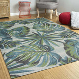 7' X 10' Polypropylene Teal Or Green Area Rug - Homeroots - Flyclothing LLC