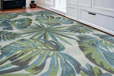 7' X 10' Polypropylene Teal Or Green Area Rug - Homeroots - Flyclothing LLC