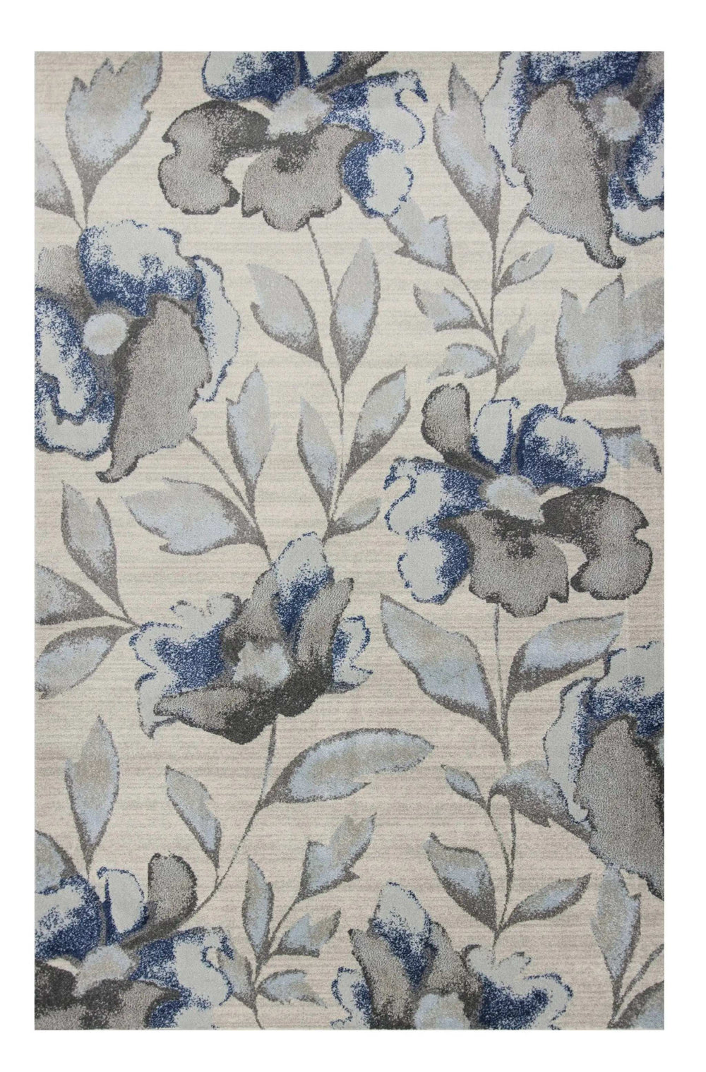 7' X 10' Blue and Gray Area Rug - Homeroots - Flyclothing LLC