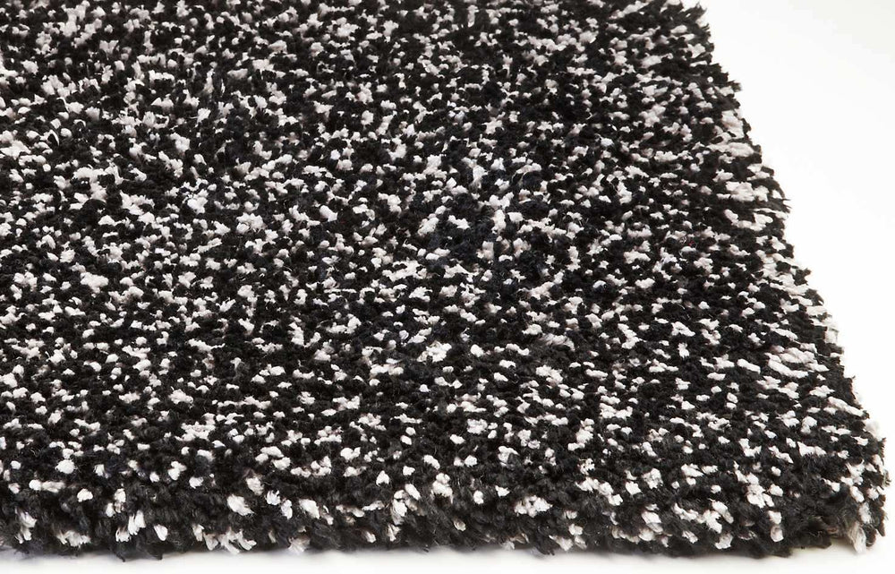 8' X 10' Polyester Black Heather Area Rug - Homeroots - Flyclothing LLC