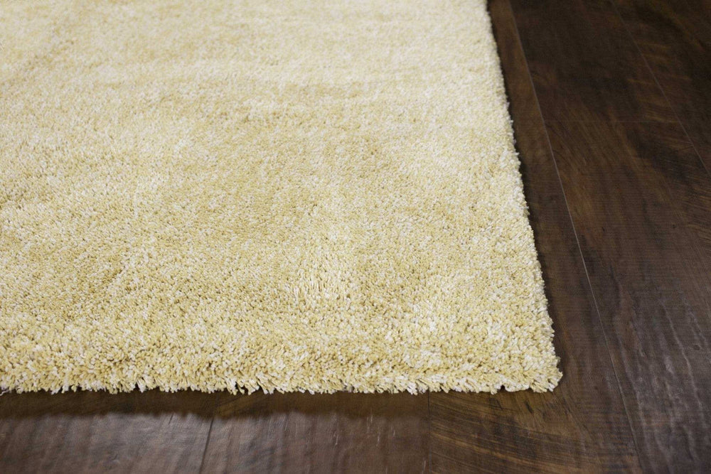 8' X 10' Yellow Heather Indoor Shag Rug - Homeroots - Flyclothing LLC