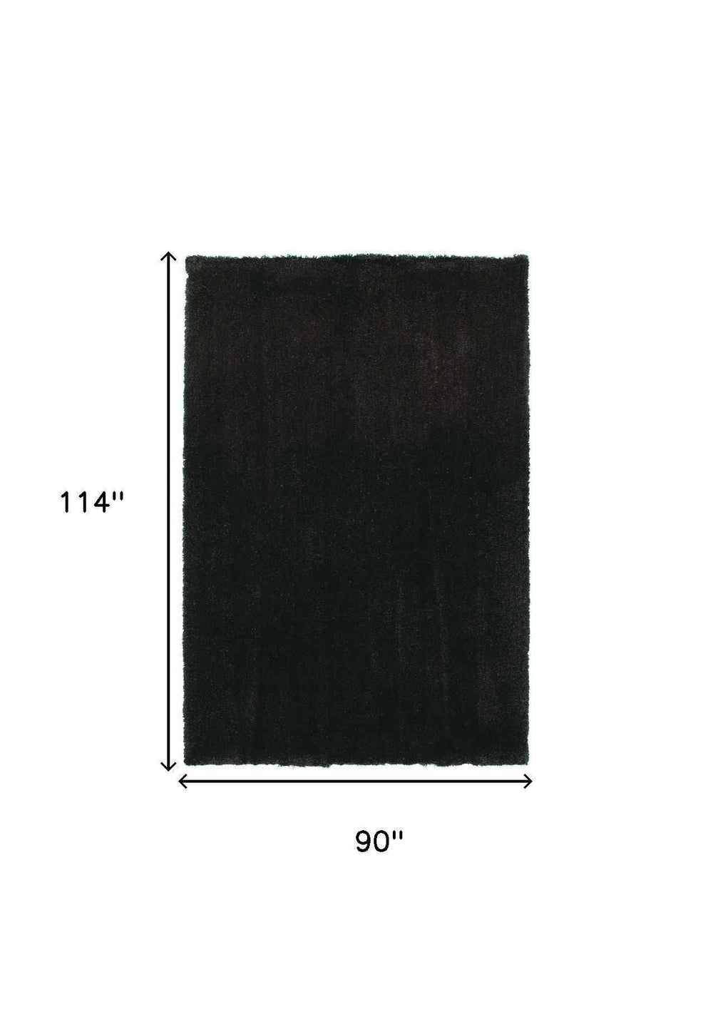 8' X 10' Polyester Espresso Area Rug - Homeroots - Flyclothing LLC