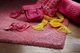 8' X 10' Hot Pink Hand Woven Area Rug - Homeroots - Flyclothing LLC