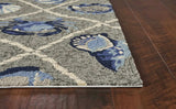 8' X 10' Gray Abstract Handmade Indoor Outdoor Area Rug - Homeroots - Flyclothing LLC
