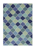 7' X 9' Uv Treated Polypropylene Blue Area Rug - Homeroots - Flyclothing LLC