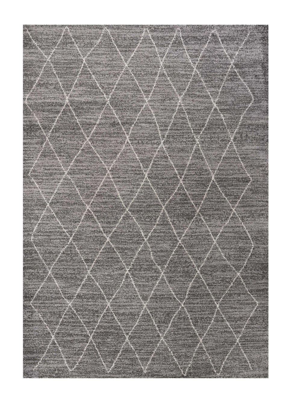 8' X 11' Grey Machine Woven Geometric Indoor Area Rug - Homeroots - Flyclothing LLC