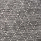 8' X 11' Grey Machine Woven Geometric Indoor Area Rug - Homeroots - Flyclothing LLC