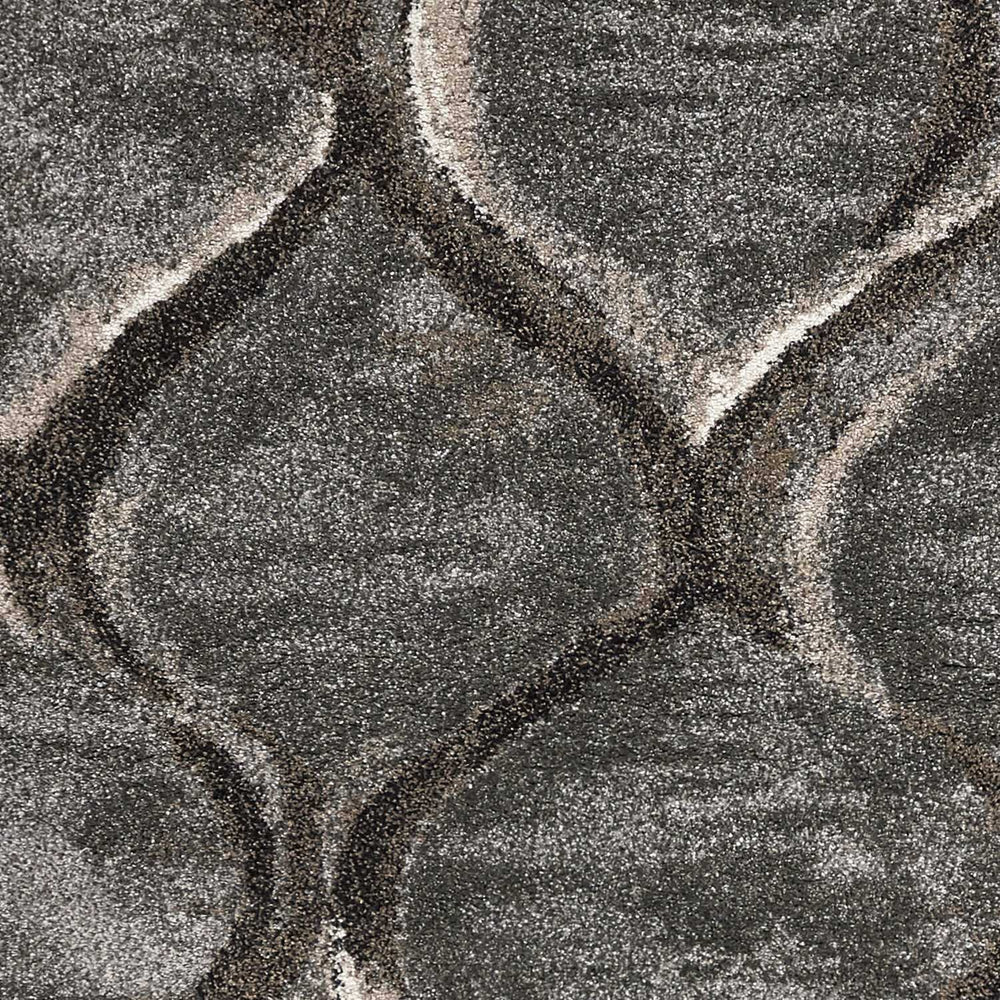 7' X 10' Polypropylene Charcoal Area Rug - Homeroots - Flyclothing LLC