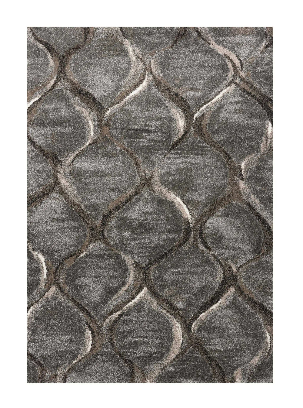 7' X 10' Polypropylene Charcoal Area Rug - Homeroots - Flyclothing LLC