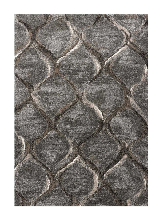 7' X 10' Polypropylene Charcoal Area Rug - Homeroots - Flyclothing LLC