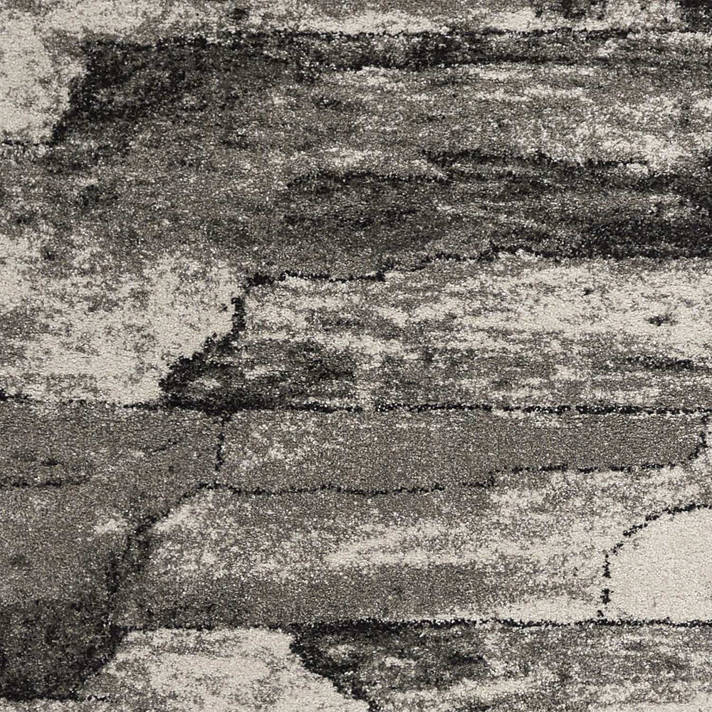 8' X 11' Gray Abstract Area Rug - Homeroots - Flyclothing LLC