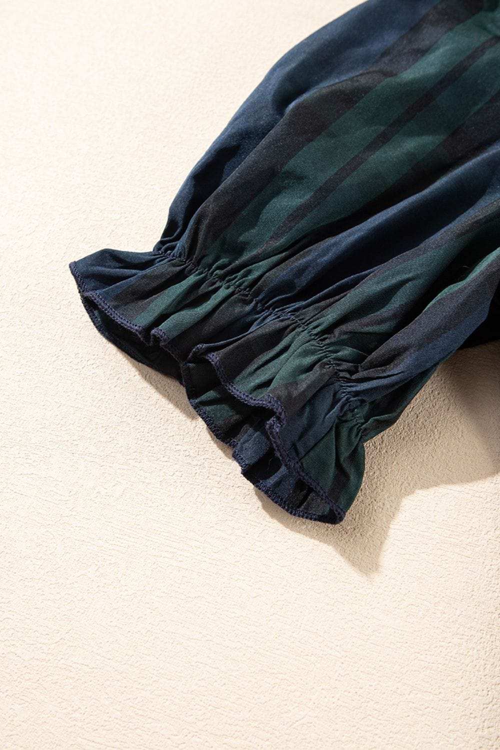 Puff Sleeve Frilled Trim Elegant Blouse - Trendsi - Flyclothing LLC