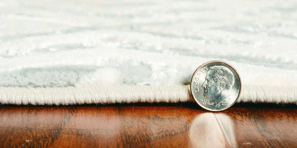 7' X 10' Polyester Sand Silver Area Rug - Homeroots - Flyclothing LLC