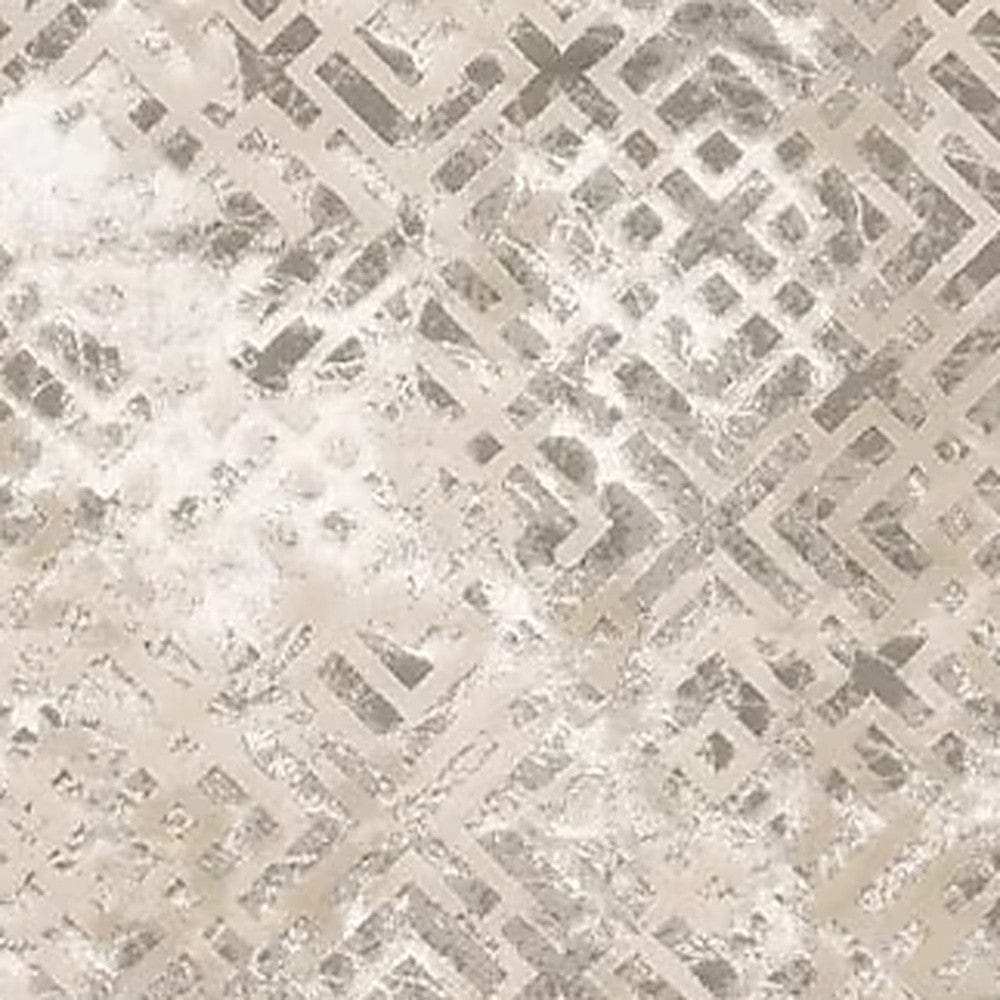 7' X 10' Polyester Sand Silver Area Rug - Homeroots - Flyclothing LLC