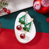 Christmas Tree Ball Drop Earrings - Trendsi - Flyclothing LLC