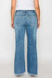 bytos Full Size Cat's Whiskers Mid Rise Bootcut Jeans - Trendsi - Flyclothing LLC