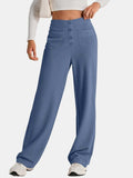 High Waist Wide Leg Pants - Trendsi - Flyclothing LLC