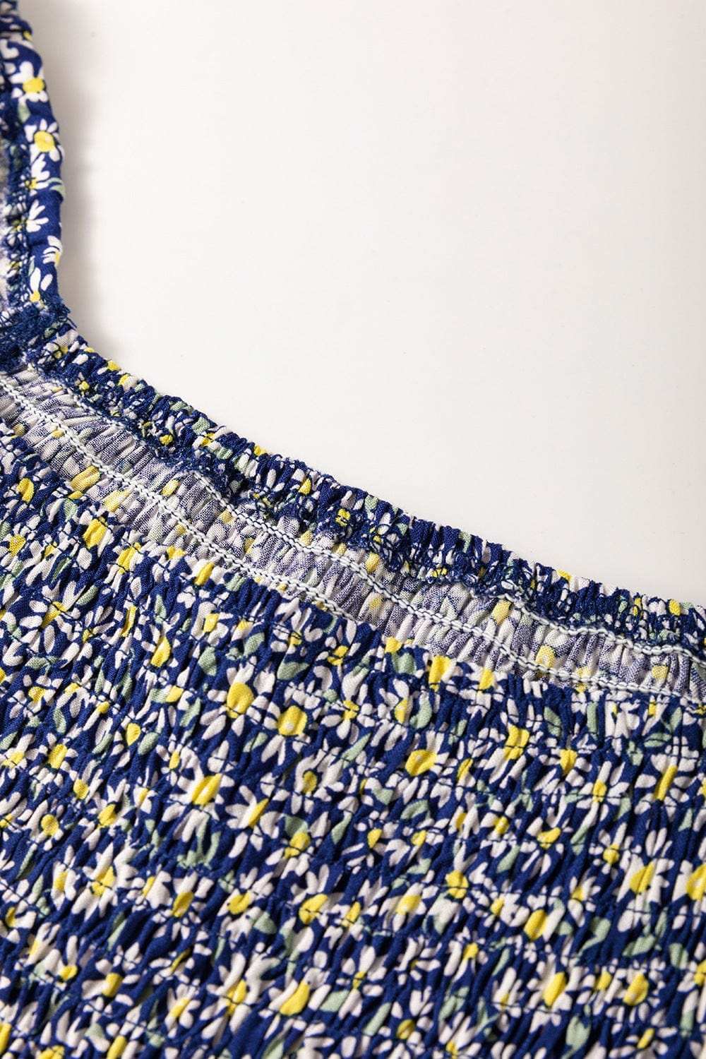 Floral Smocked Square Neck Blouse - Trendsi - Flyclothing LLC