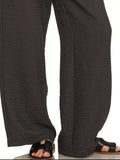 Zenana Woven Crepe Elastic Band Pants - Trendsi - Flyclothing LLC