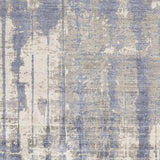 5' X 7' Grey Blue Hand Loomed Abstract Brushstroke Indoor Area Rug - Homeroots - Flyclothing LLC