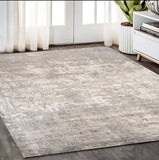 5' X 7' Beige Hand Loomed Abstract Brushstroke Indoor Area Rug - Homeroots - Flyclothing LLC