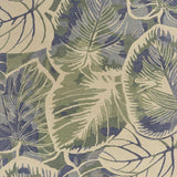 5' X 8' Blue Green Hand Tufted Caladium Indoor Area Rug - Homeroots - Flyclothing LLC