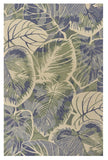 5' X 8' Blue Green Hand Tufted Caladium Indoor Area Rug - Homeroots - Flyclothing LLC
