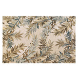 5' X 8' Ivory Hand Tufted Pinnate Fronds Indoor Area Rug - Homeroots - Flyclothing LLC