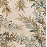 5' X 8' Ivory Hand Tufted Pinnate Fronds Indoor Area Rug - Homeroots - Flyclothing LLC