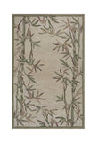 5' X 8' Ivory Hand Tufted Bordered Bamboo Indoor Area Rug - Homeroots - Flyclothing LLC