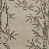 5' X 8' Ivory Hand Tufted Bordered Bamboo Indoor Area Rug - Homeroots - Flyclothing LLC