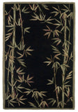 5' X 8' Wool Black Area Rug - Homeroots - Flyclothing LLC