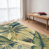 5' X 8' Wool Ivory Or Teal Area Rug - Homeroots - Flyclothing LLC