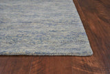 7' X 9' Wool And Viscose Ocean Blue Area Rug - Homeroots - Flyclothing LLC
