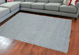 8' X 11' Blue Heather Indoor Shag Rug - Homeroots - Flyclothing LLC