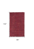8' X 11' Red Heather Indoor Shag Rug - Homeroots - Flyclothing LLC