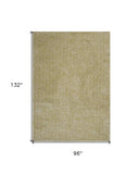 8' X 11' Yellow Heather Indoor Shag Rug - Homeroots - Flyclothing LLC