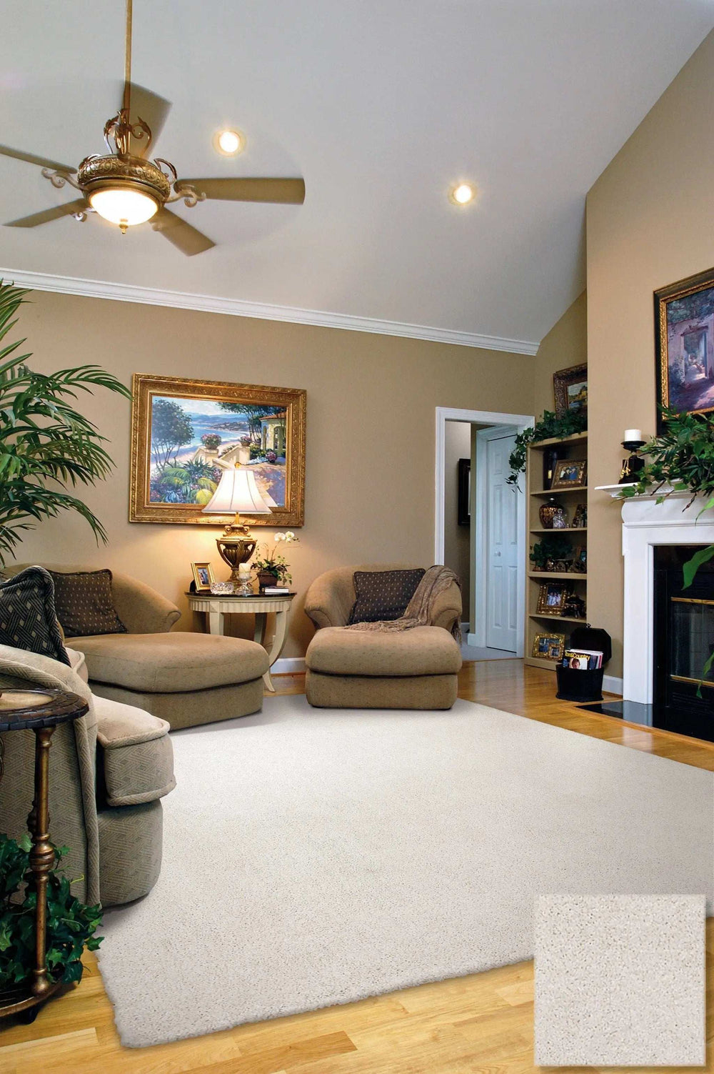 8' X 11' Ivory Indoor Shag Rug - Homeroots - Flyclothing LLC