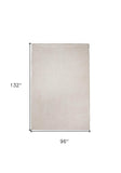8' X 11' Ivory Indoor Shag Rug - Homeroots - Flyclothing LLC