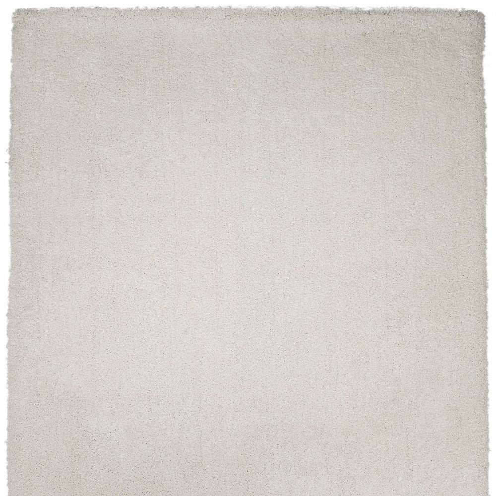 8' X 11' Ivory Indoor Shag Rug - Homeroots - Flyclothing LLC