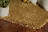 8' X 11' Gold Indoor Shag Rug - Homeroots - Flyclothing LLC
