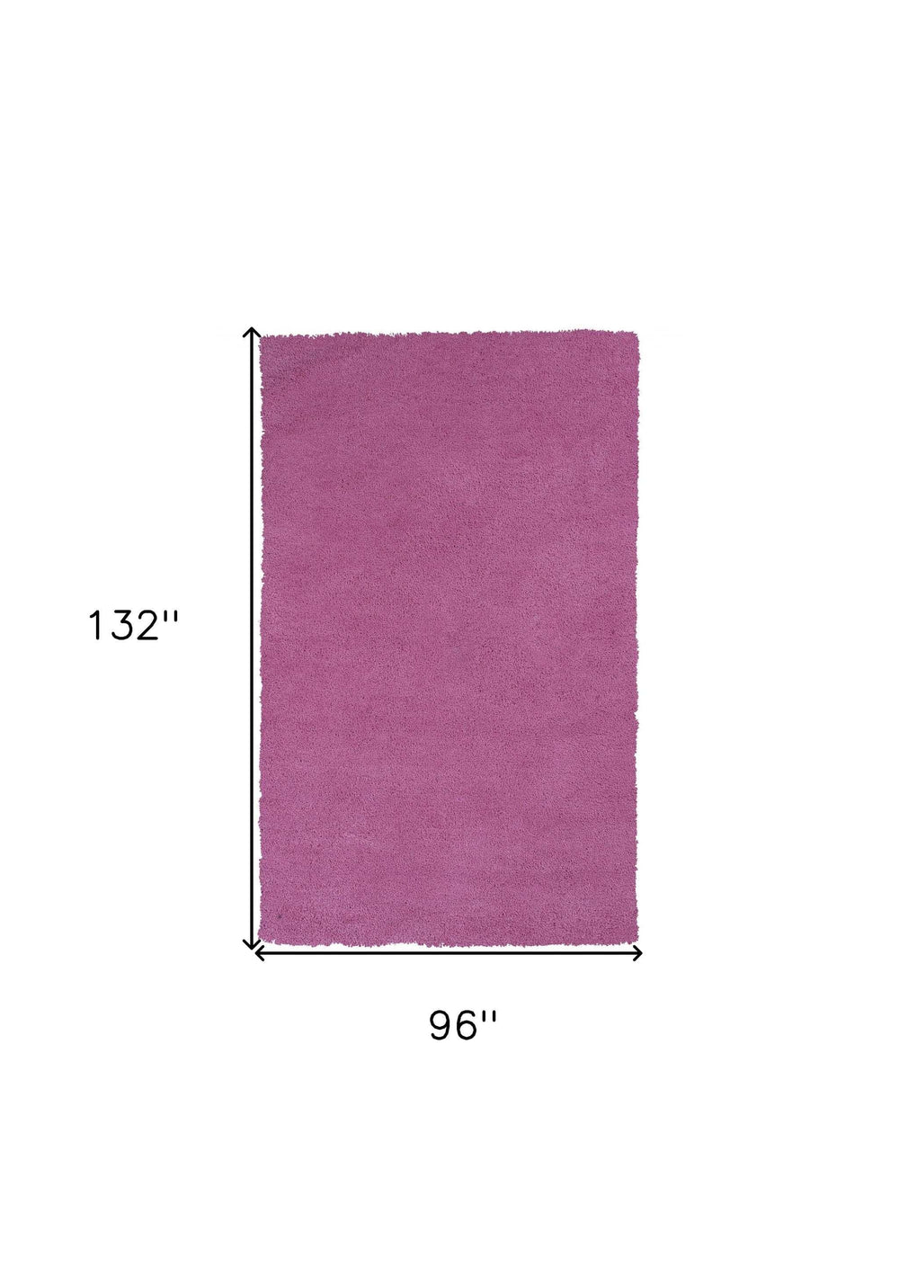 8' X 11' Bright Hot Pink Shag Area Rug - Homeroots - Flyclothing LLC