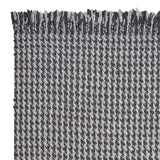 8' X 10' Grey Hand Woven Houndstooth Indoor Area Rug - Homeroots - Flyclothing LLC