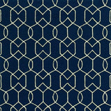 8' X 11' Navy Blue Moroccan Indoor Outdoor Area Rug - Homeroots - Flyclothing LLC