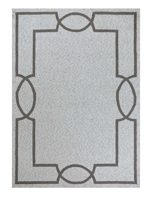 8' X 11' Ivory Indoor Outdoor Area Rug - Homeroots - Flyclothing LLC