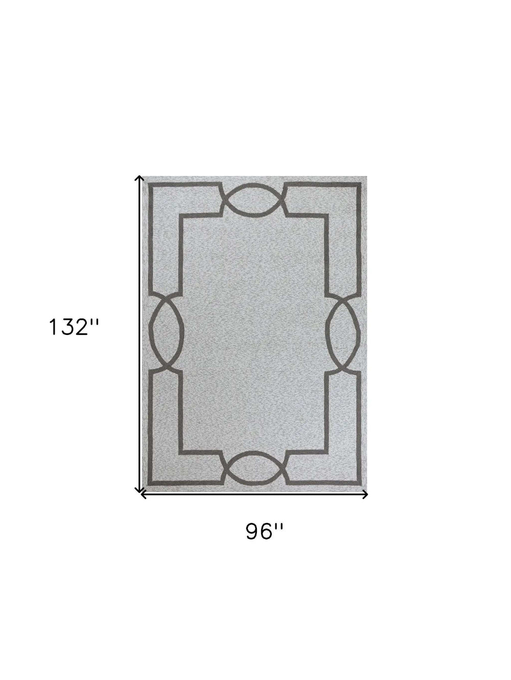 8' X 11' Ivory Indoor Outdoor Area Rug - Homeroots - Flyclothing LLC