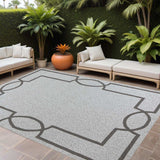 8' X 11' Ivory Indoor Outdoor Area Rug - Homeroots - Flyclothing LLC