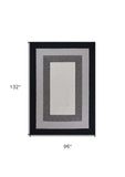 8' X 11' Uv Treated Polypropylene Charcoal Area Rug - Homeroots - Flyclothing LLC